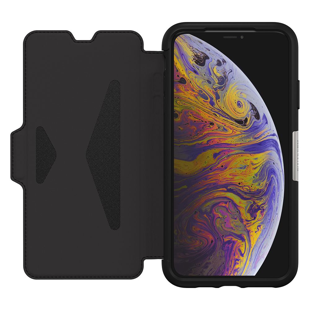 OtterBox iPhone Xs Max Strada Series, Shadow (Black/Pewter)