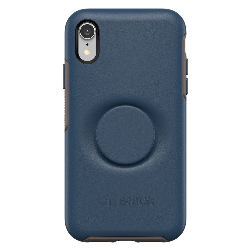 OtterBox Otter + Pop iPhone XR Symmetry, Go To Blue (Blue/Iron)