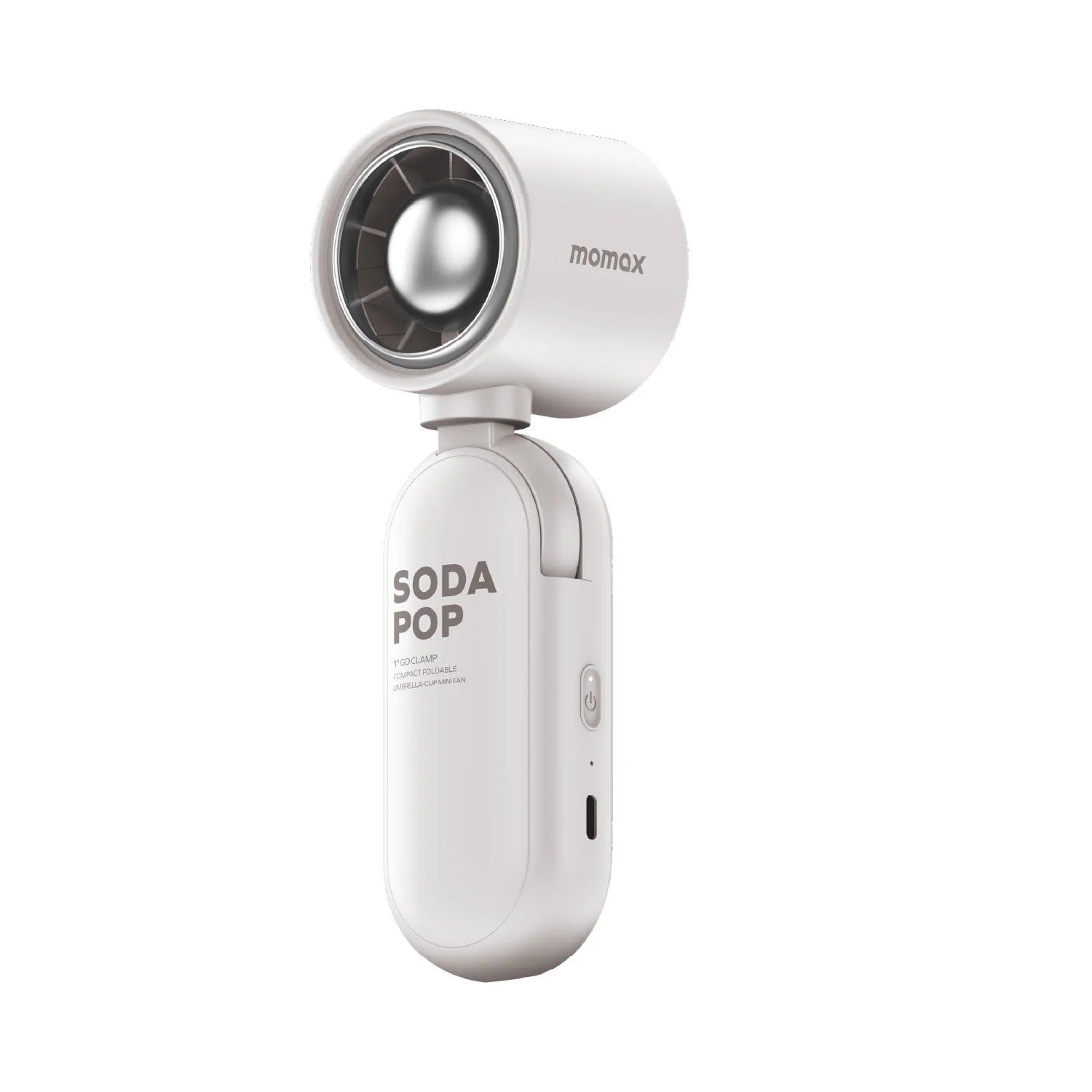 Momax IF22W 1 Go Clamp Umbrella-clip Mini Fan, White
