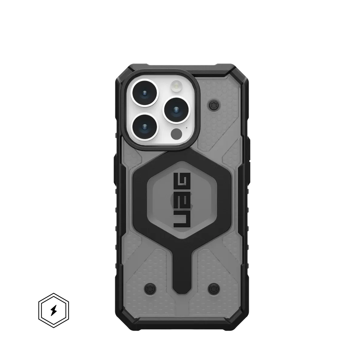 UAG Pathfinder Clear MagSafe Case for iPhone 15 Pro, Ash | UAG Singapore