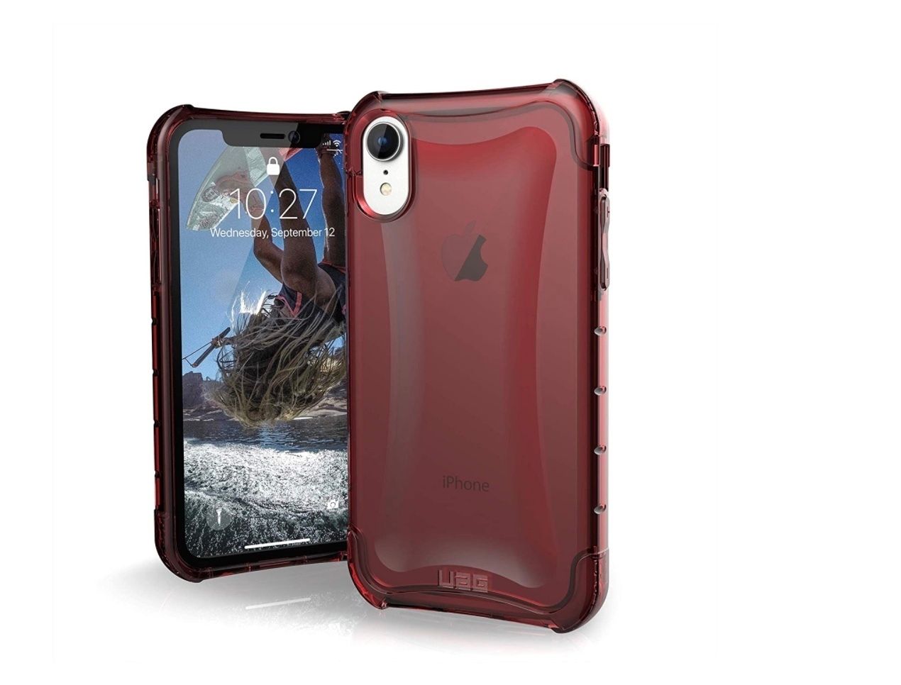 UAG iPhone XR Plyo Case, Crimson (Dark Red Transparent) | UAG Singapore