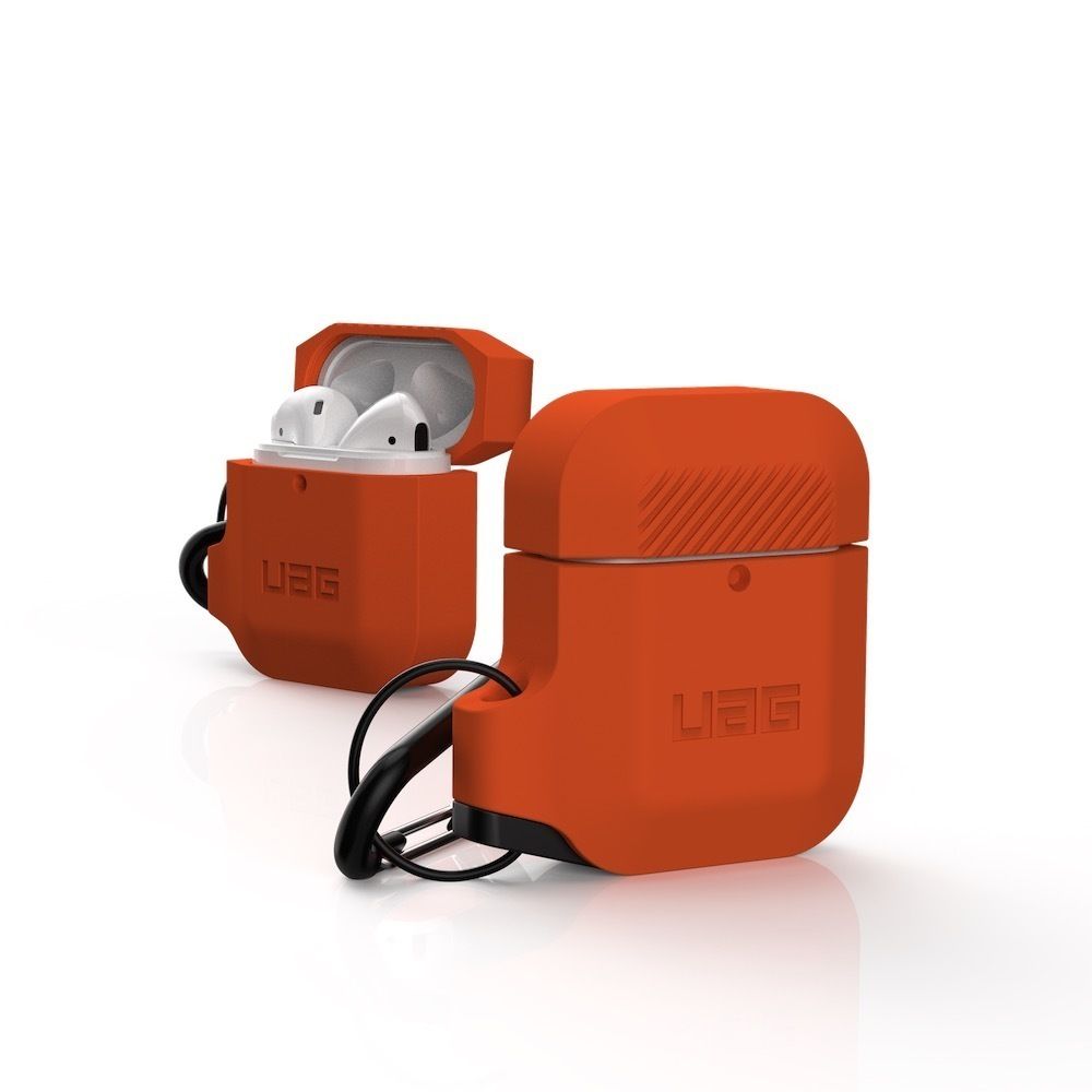 UAG AirPods 1/2 Water/Dust Resistant Silicone Case, Orange/Grey | UAG Singapore