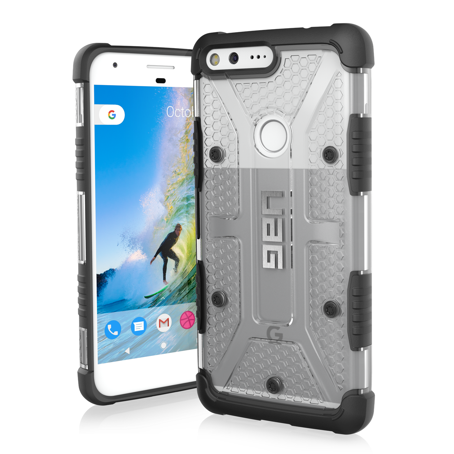 UAG Google Pixel XL Plasma Case, Ice/Black (Transparent) | UAG Singapore