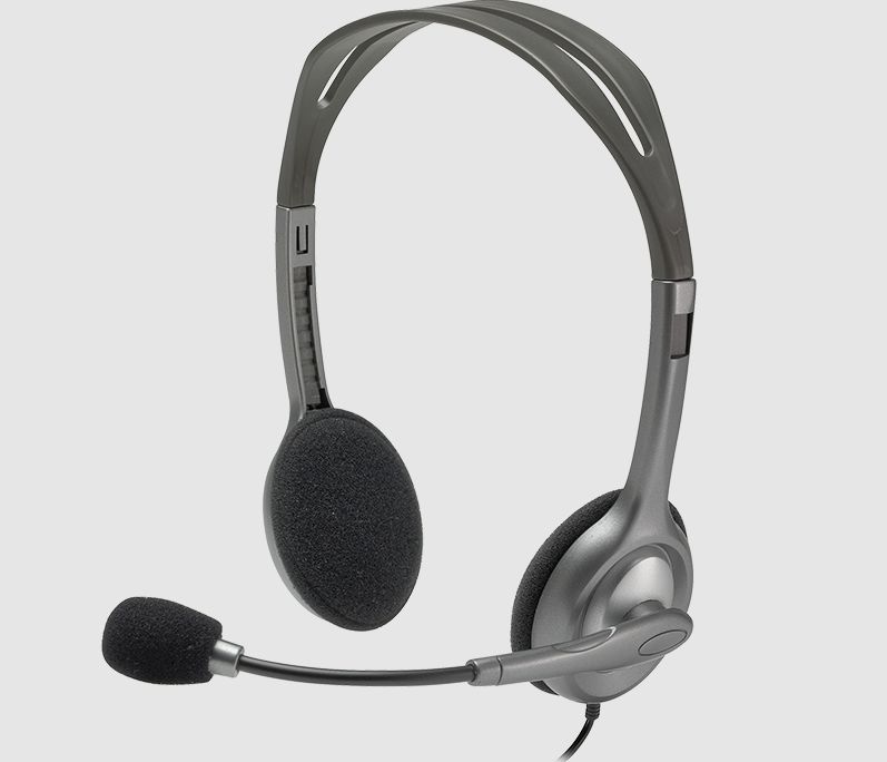 LOGITECH H110 STEREO HEADSET *2 x 3.5" JACKs*
