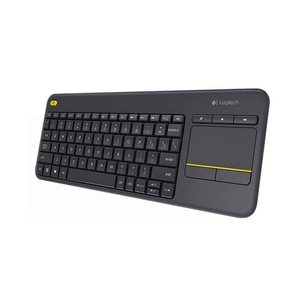 LOGITECH K400 PLUS WL TOUCH KEYBOARD BLACK