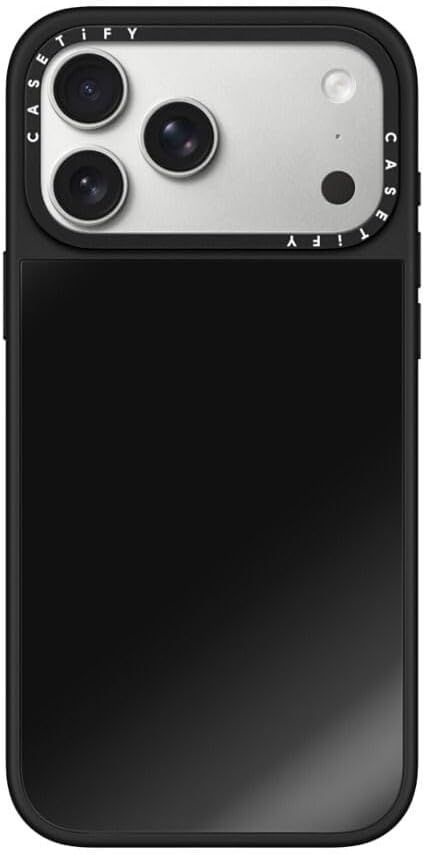 Casetify iPhone 18/17 Pro Max Mirror Case, Black on Black