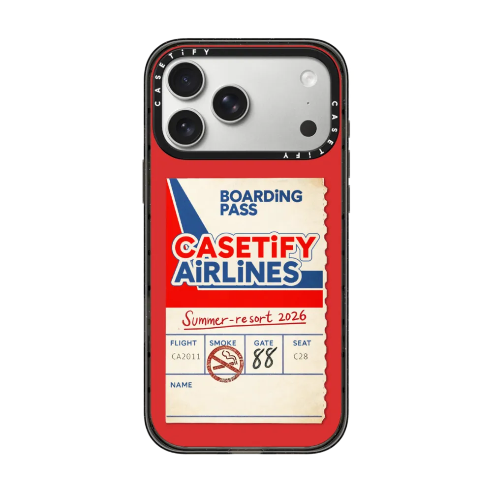 CASETiFY iPhone 18/17 Pro Max Impact Case, Boarding Pass