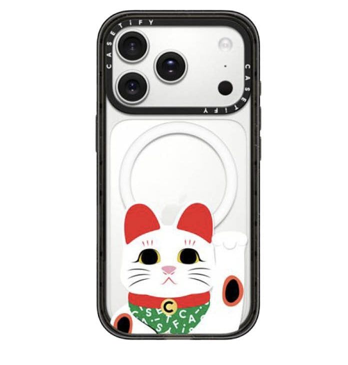 CASETiFY iPhone 18/17 Pro Impact Case, Lucky Cat
