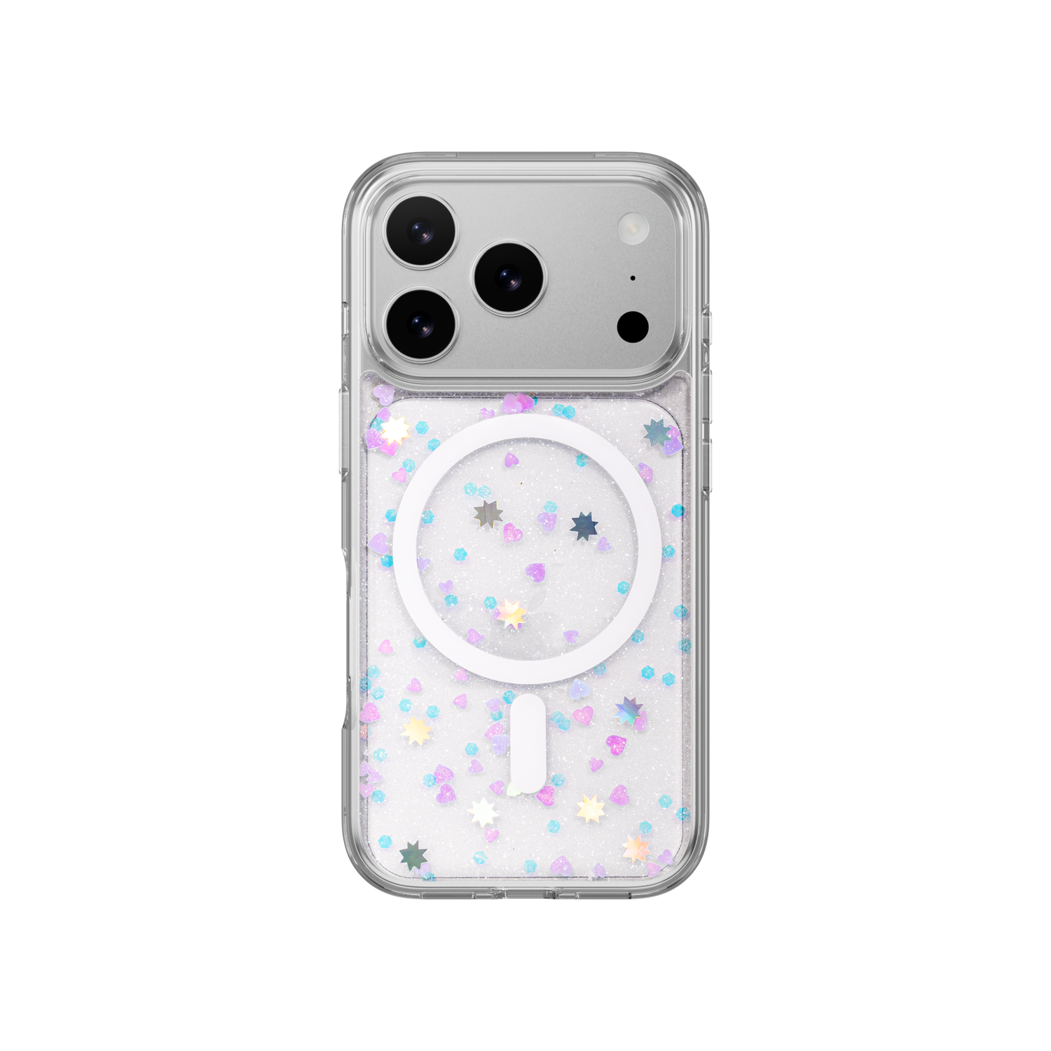SwitchEasy iPhone 18 Pro Starfield M 3D Glitter Protective Case, Fairy Floss