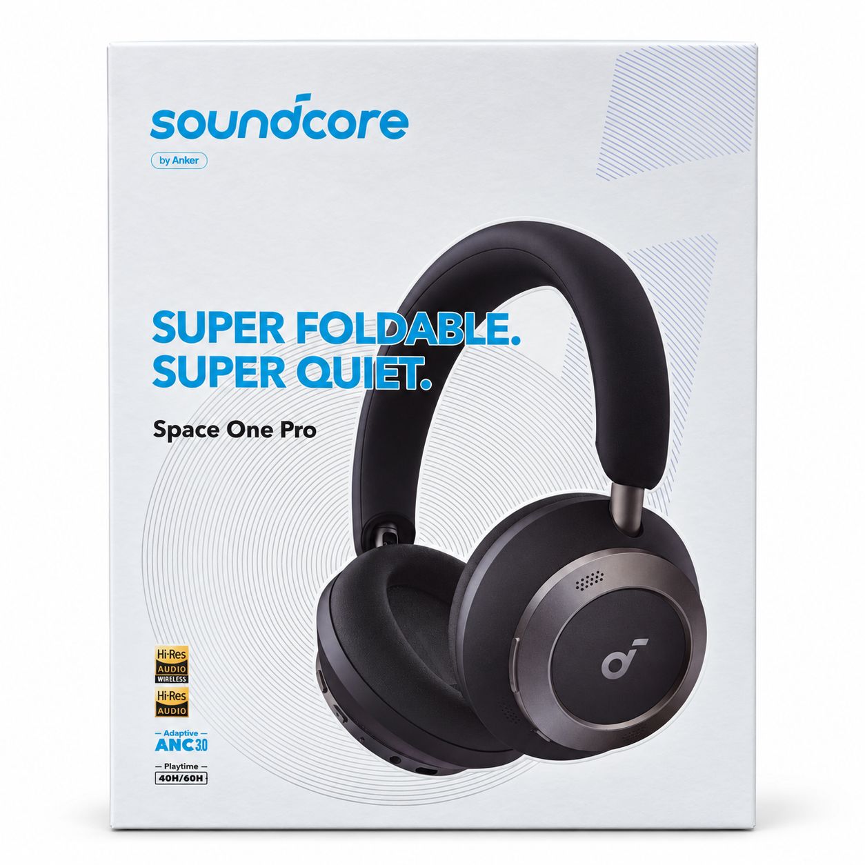 Anker A3062 Soundcore Space One Pro Headphone, Black