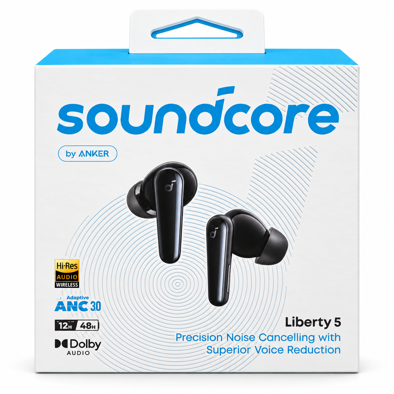 Anker Soundcore A3957 Liberty 5 ANC Earbuds, Black