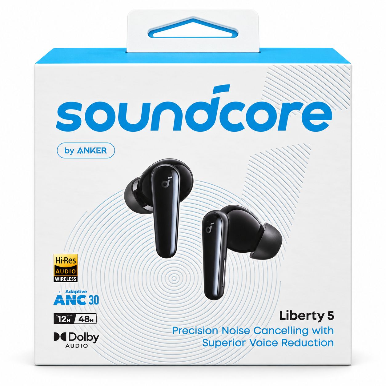 Anker Soundcore A3957 Liberty 5 ANC Earbuds, Black
