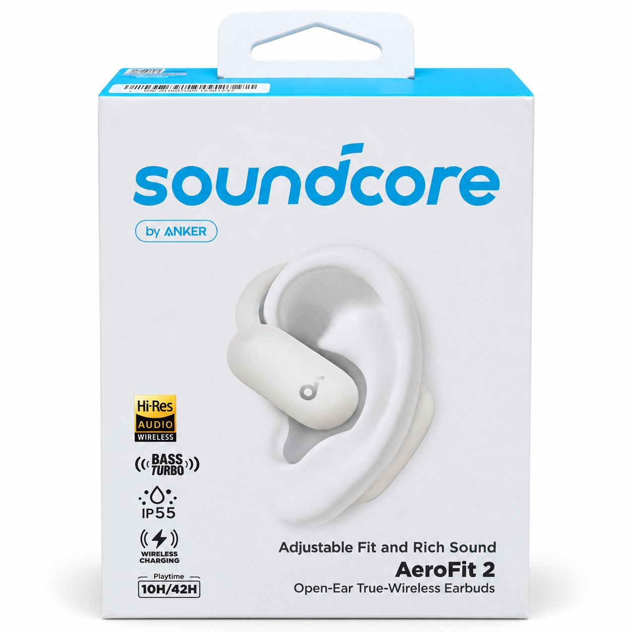 Anker Soundcore A3874 AeroFit 2 TWS Earbuds, White