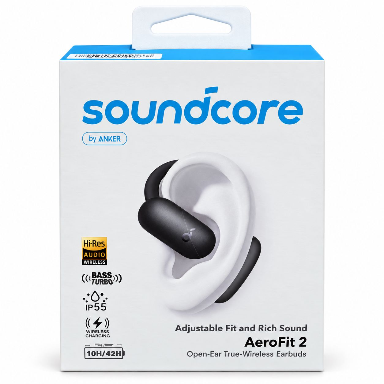 Anker Soundcore A3874 AeroFit 2 TWS Earbuds, Black