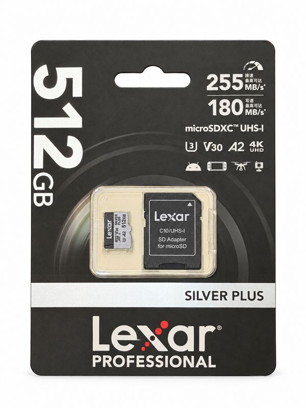 Lexar Silver Plus microSD Card 512GB