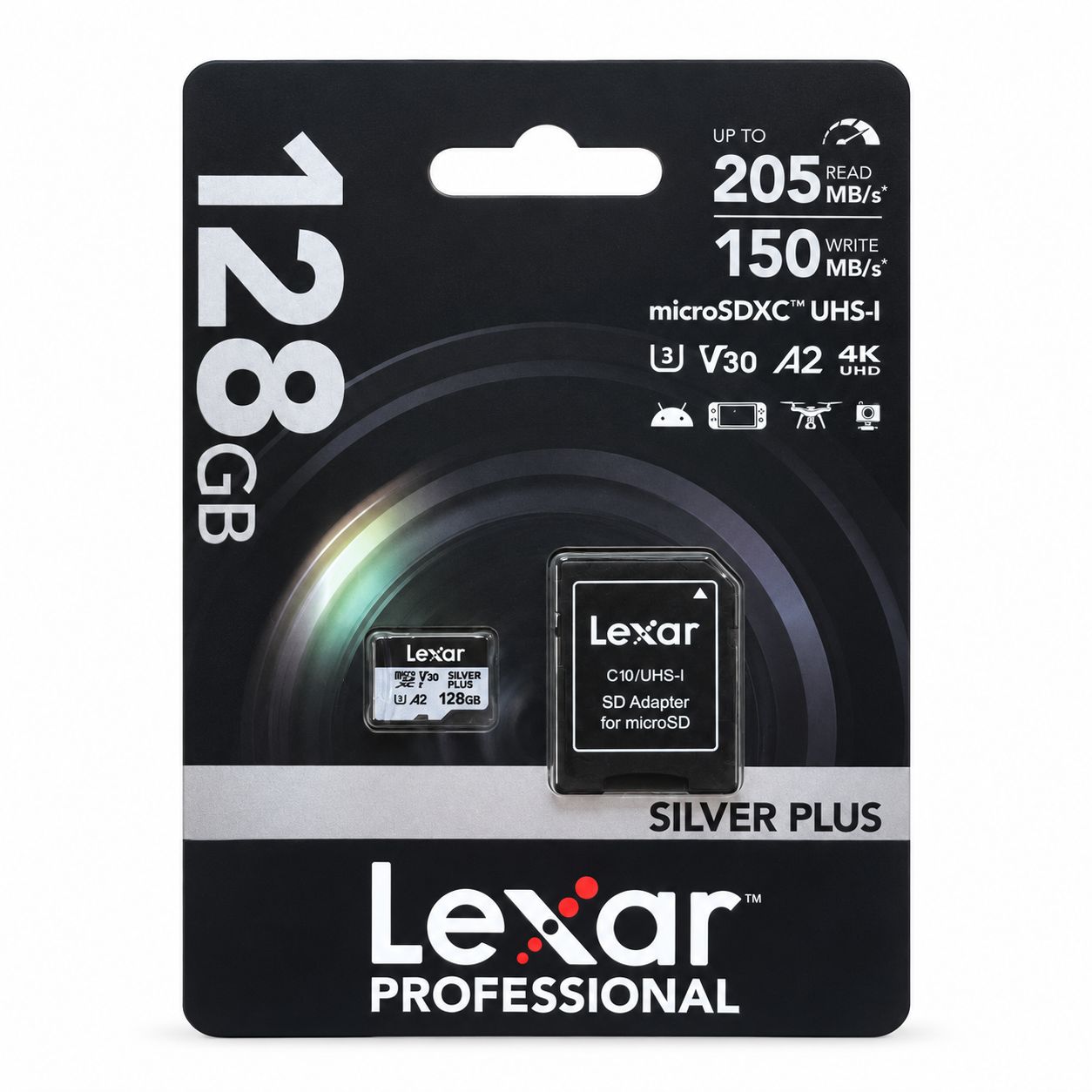 Lexar Silver Plus microSD Card 128GB
