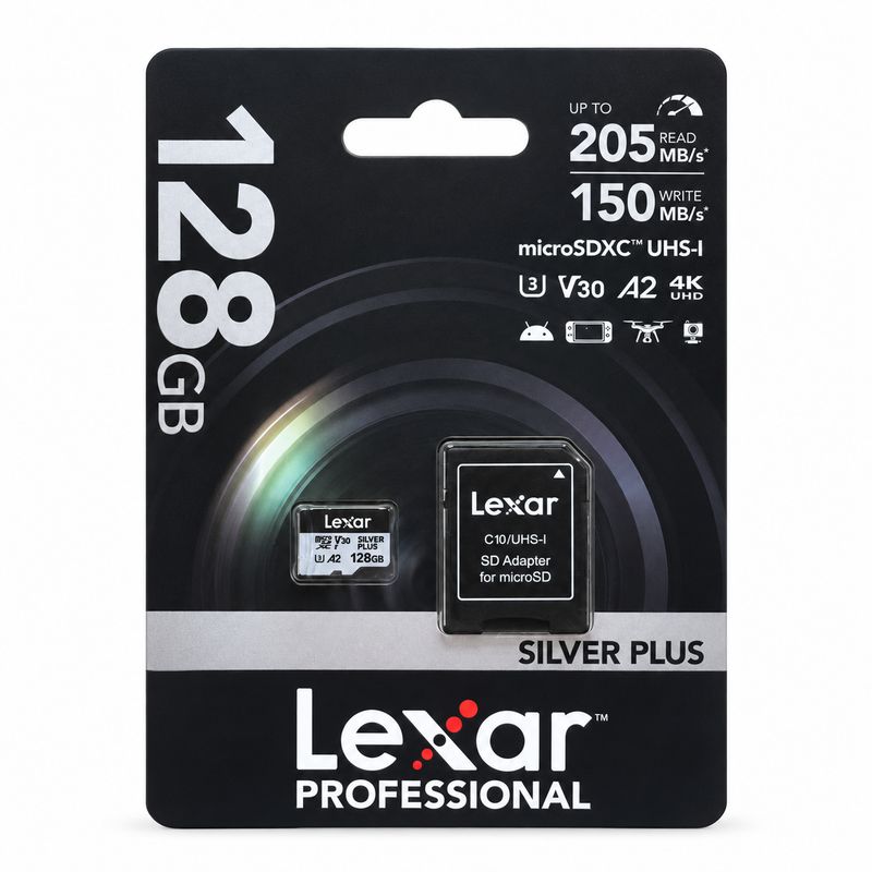 Lexar Silver Plus microSD Card 128GB