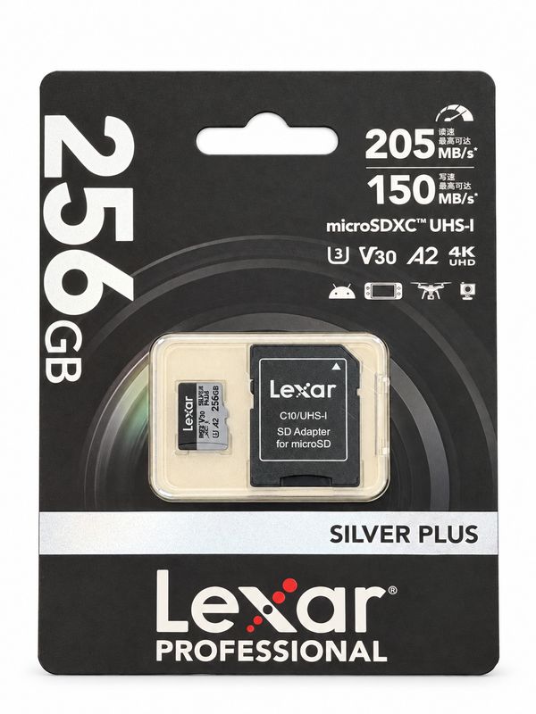 Lexar Silver Plus microSD Card 256GB