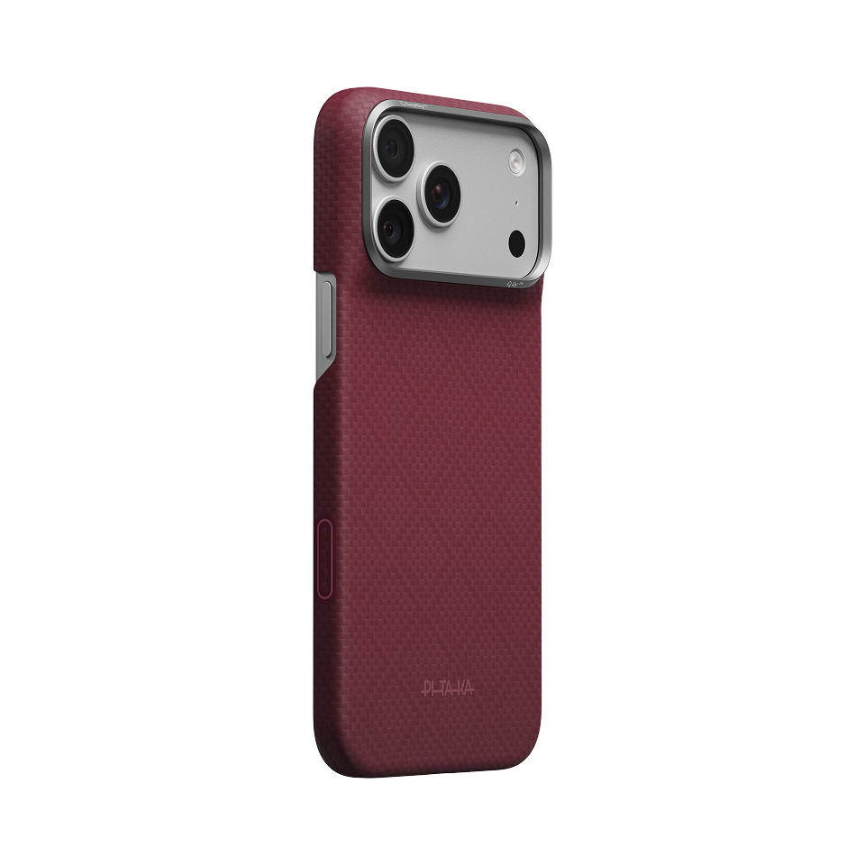PITAKA iPhone 18 Pro Max Edge case, Burgundy - view 1