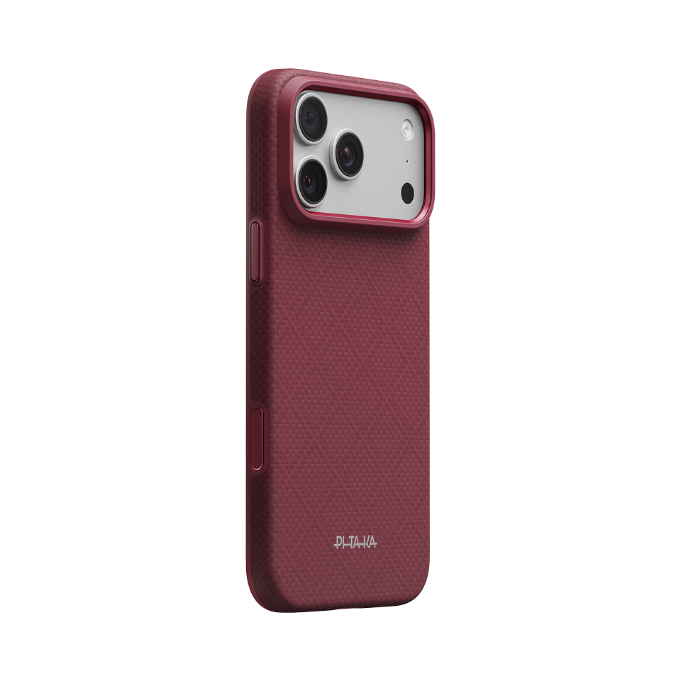 PITAKA iPhone 18 Pro Max Summa Case, Burgundy - view 1