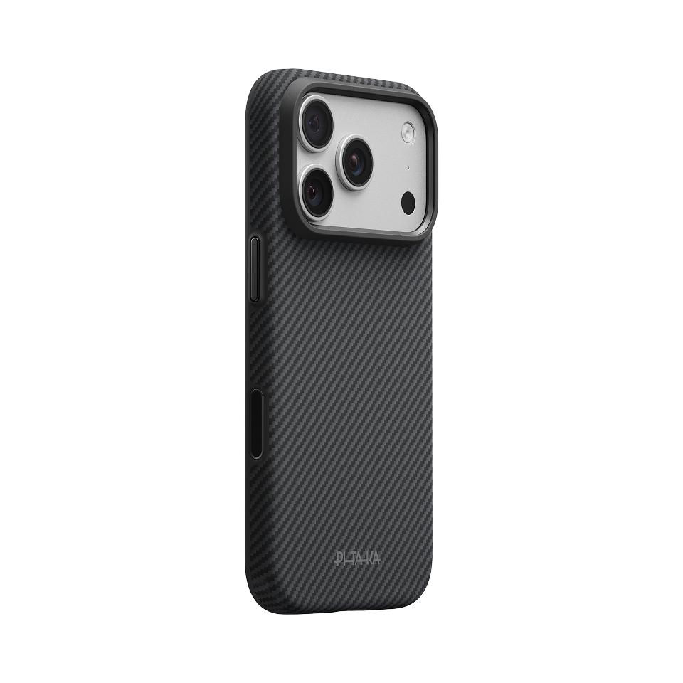 PITAKA iPhone 18 Pro Summa Case, Black/Grey - view 1