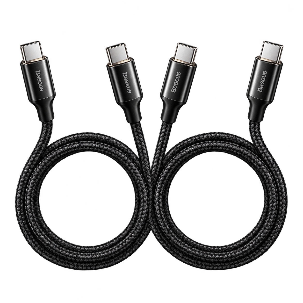 Baseus Tungsten Gold USB-C to USB-C Cable 3M Black 2PCS