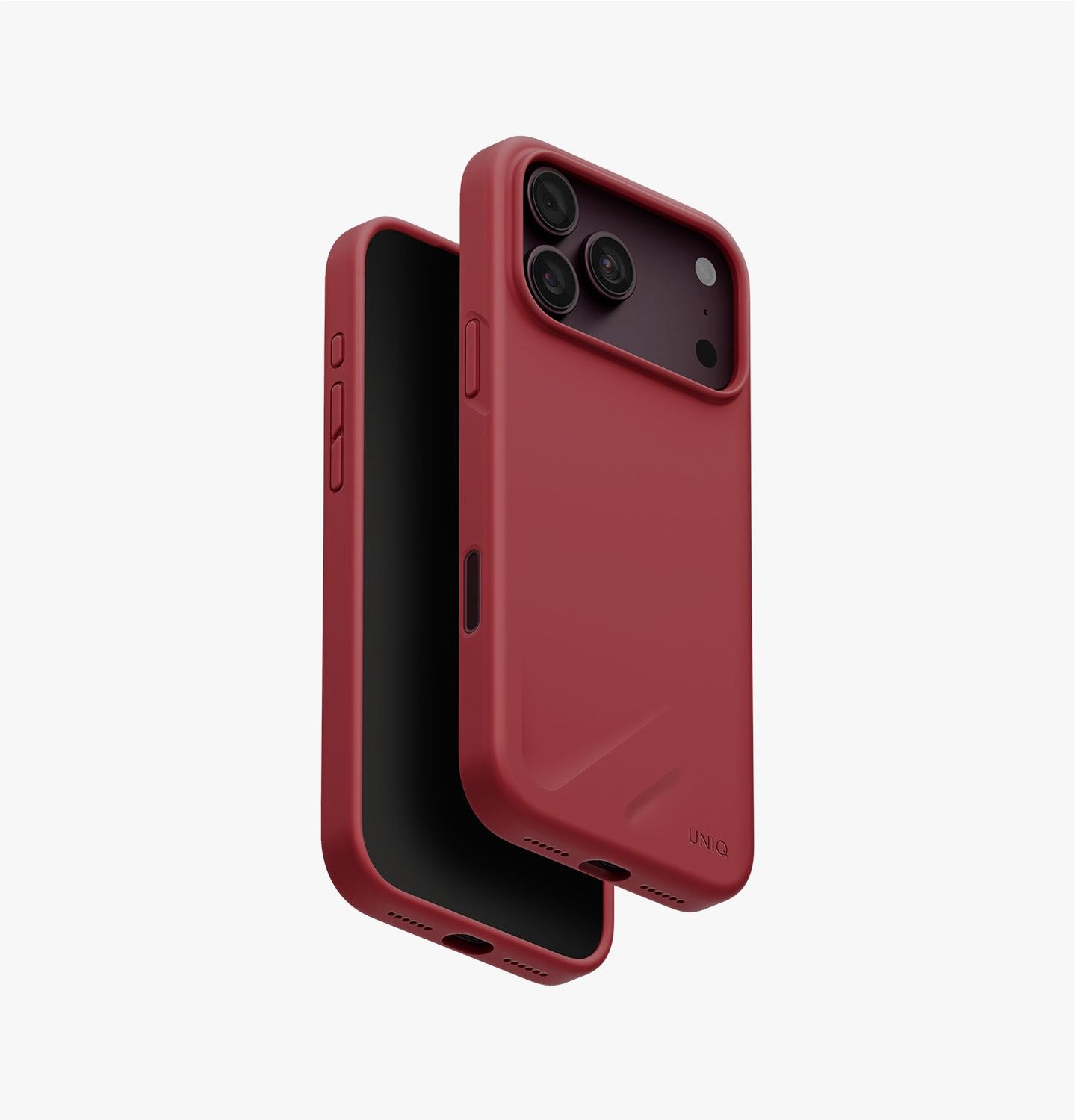 Uniq iPhone 18 Pro Max Lino Case, Cranberry Red