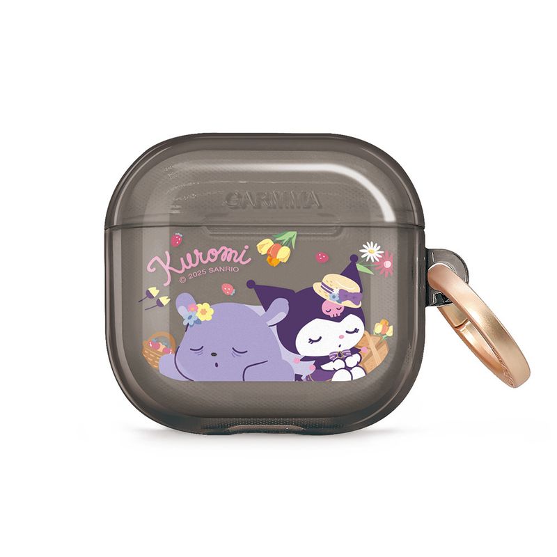 Sanrio Garmma AirPods 4 Case - Kuromi Picnic Time