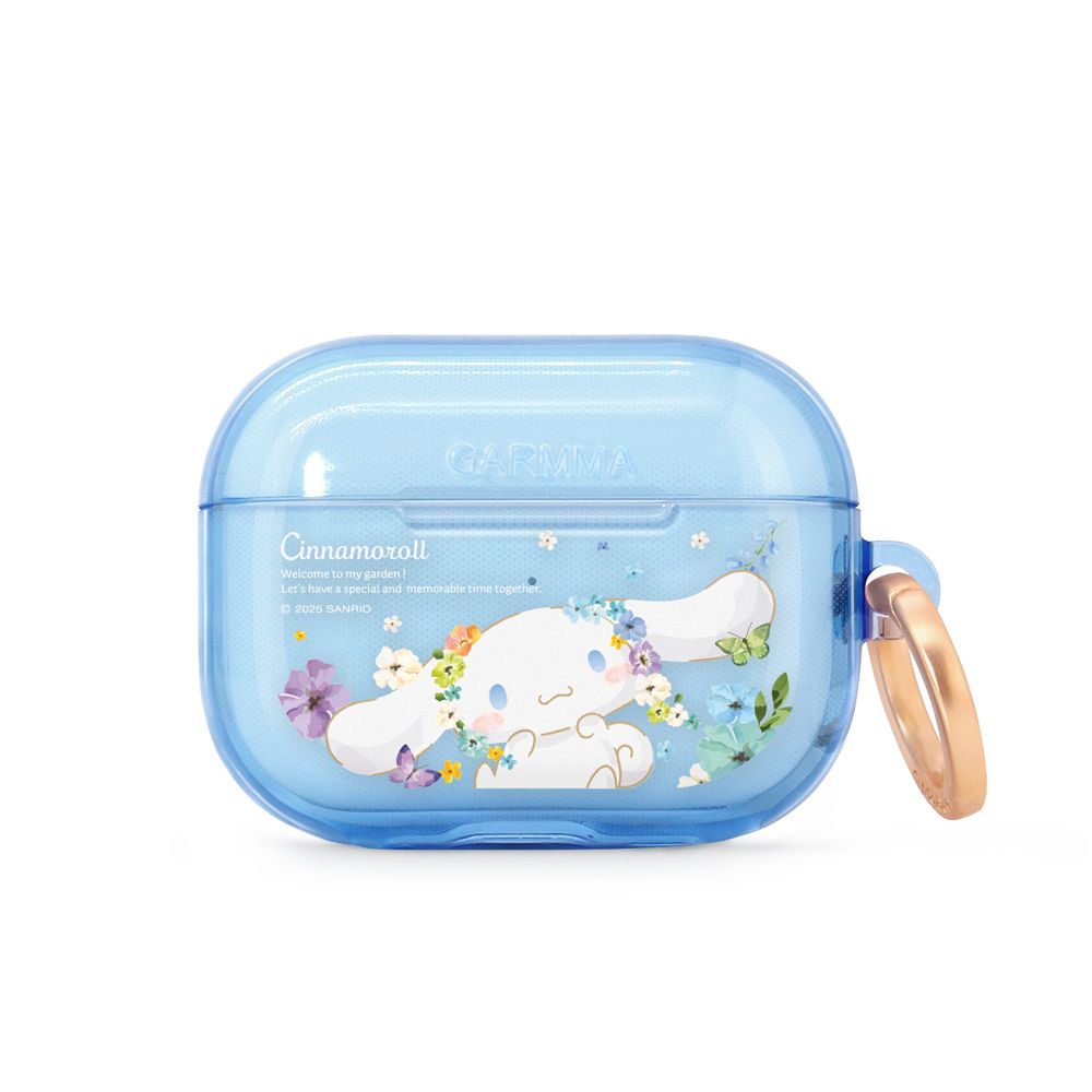 Sanrio Garmma AirPods Pro 3 Case - Cinnamoroll Blue Flower