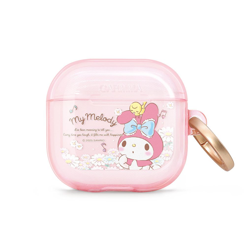 Sanrio Garmma AirPods 4 Case - My Melody White Flower