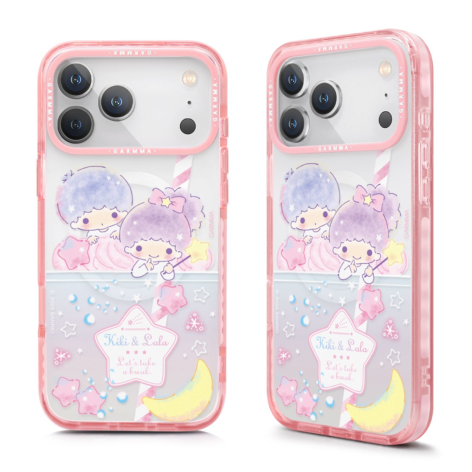 Sanrio Garmma iPhone 18/17 Pro MagSafe Case - Little Twin Stars Rainbow