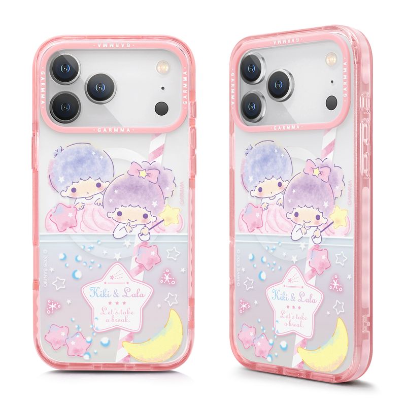 Sanrio Garmma iPhone 18/17 Pro MagSafe Case - Little Twin Stars Rainbow