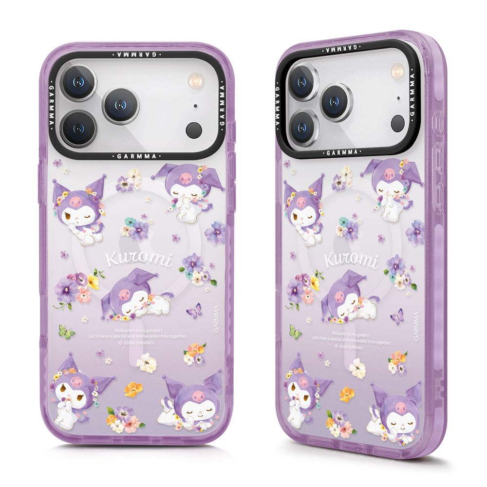 Sanrio Garmma iPhone 18 Pro Case - Kuromi Flower Magic