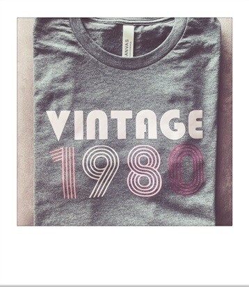 Retro Vintage 80’s Tee - Customize Your Year