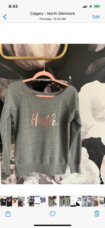 Hustle Wide Neck Sweater