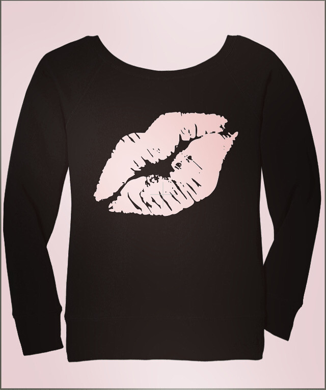 Hot Lips Wide Neck Sweater