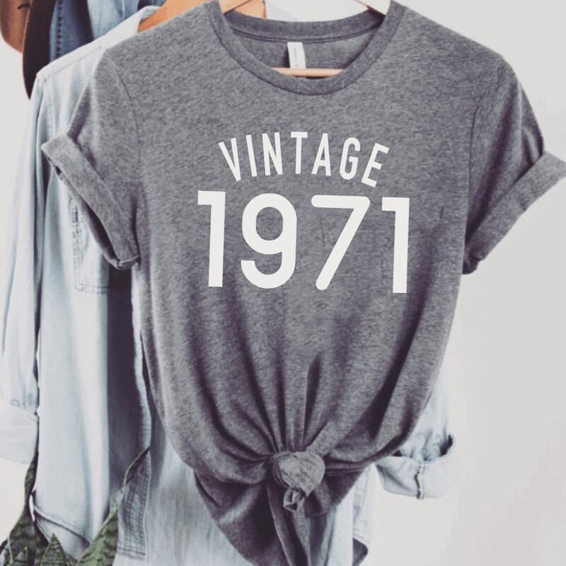 Vintage Bday Tee - Choose Your Year