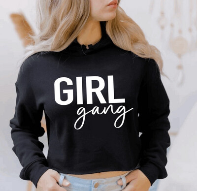 Girl Gang Crop Hoodie