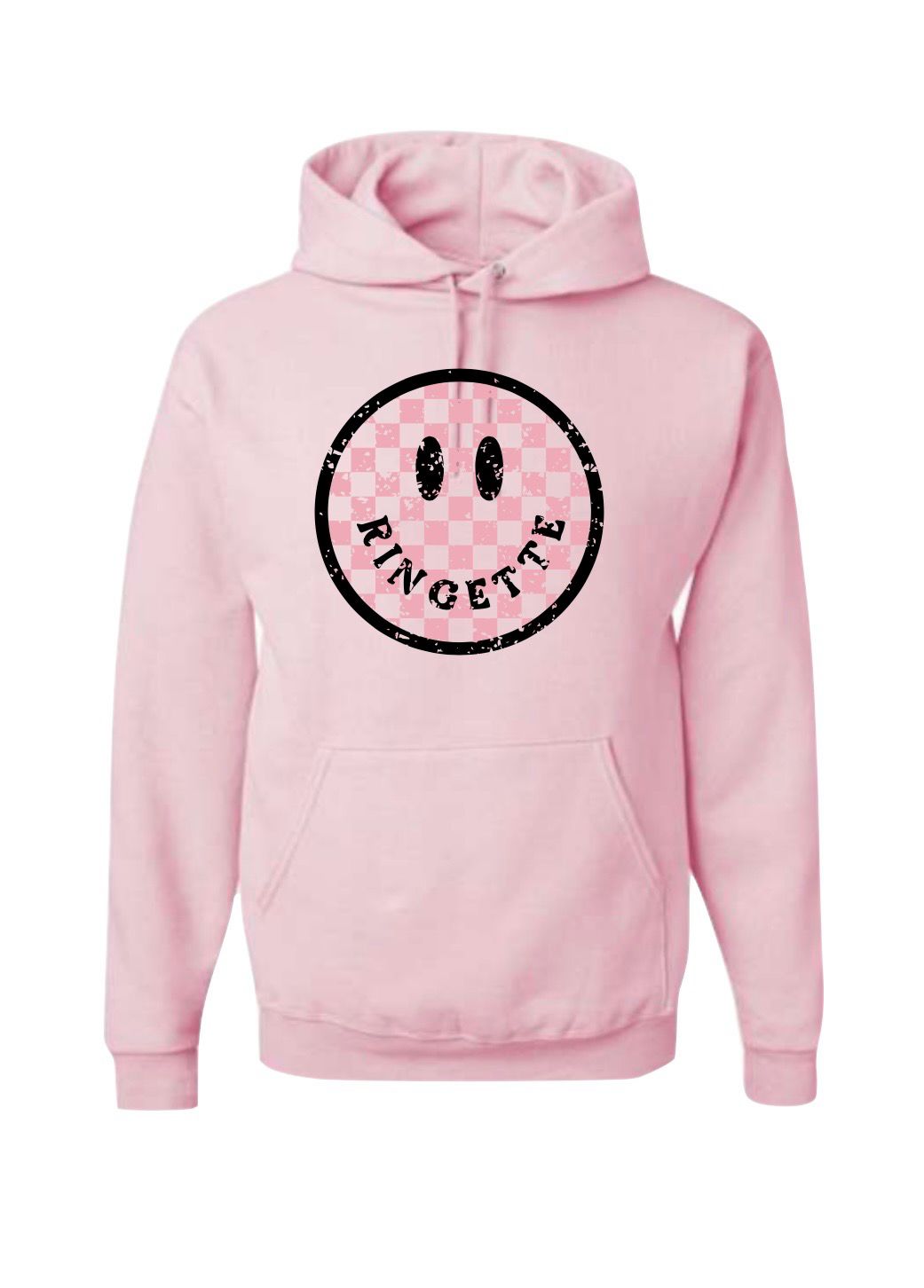 Ringette Happy Graphic Hoodie In Pink