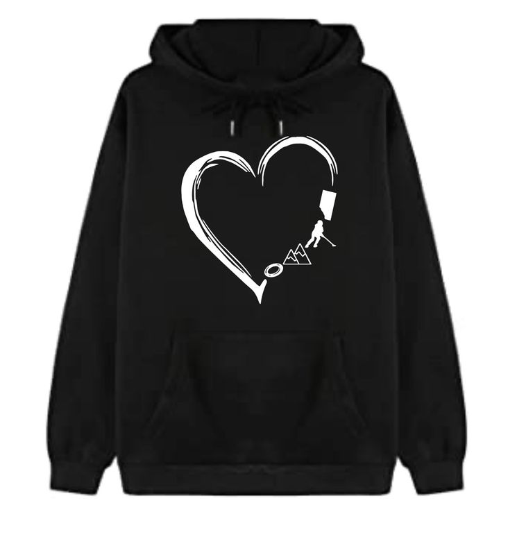 Ringette Heart Graphic Hoodie
