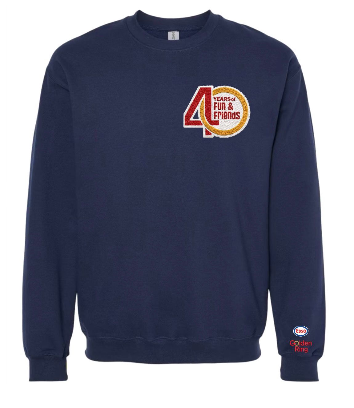 Esso Golden Ring 40th Anniversary Limited Edition Crewneck- In Navy
