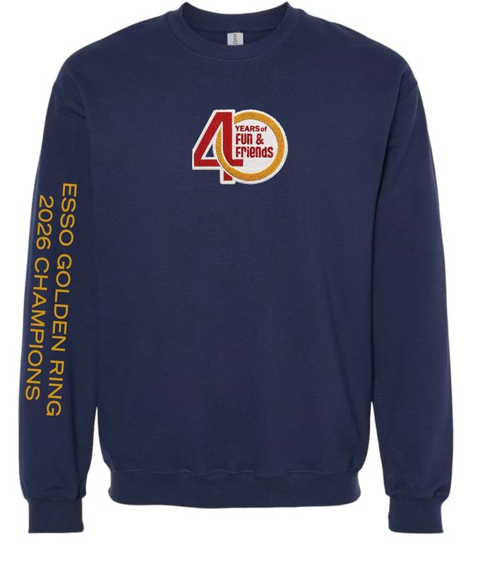 Esso Golden Ring 40th Anniversary Limited Edition Crewneck- In Navy