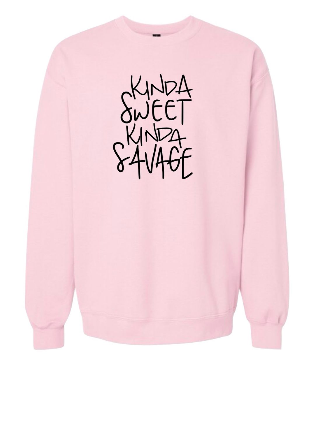 Sweet And Savage Tournament Crewneck - Pink