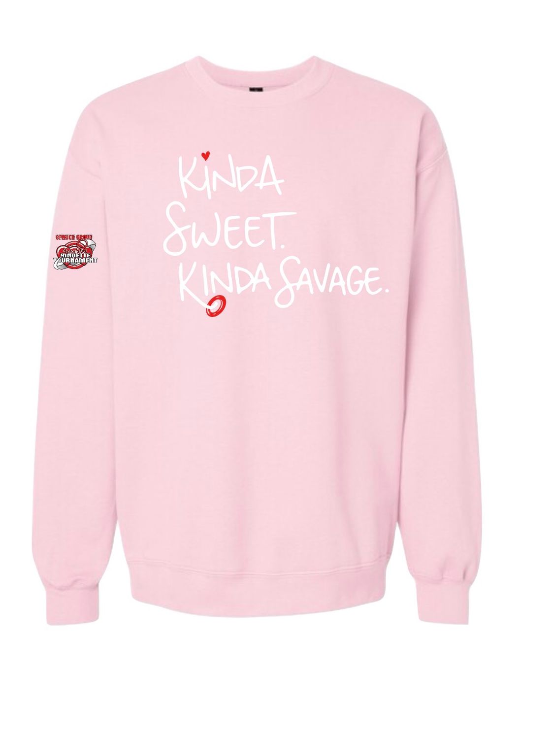 Sweet And Savage Tournament Crewneck - Pink