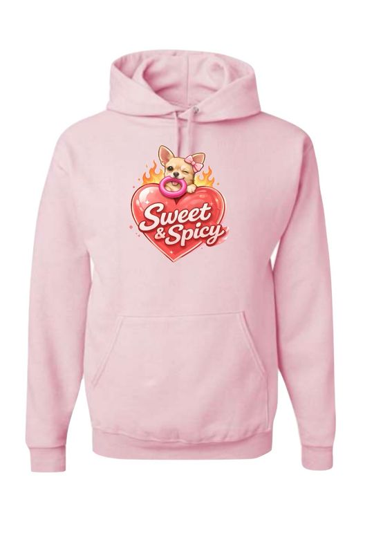 Sweet And Spicy Hoodie - Pink
