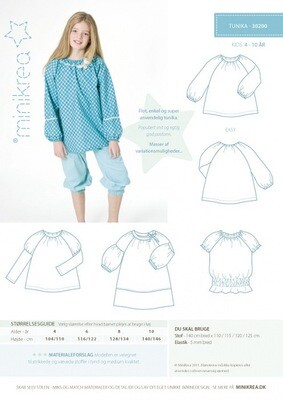 Sewing pattern for Tunic