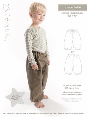 Sewing pattern for Baggy trousers