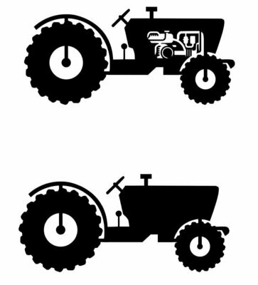 Silhouette Tracteur (avec ou sans moteur)