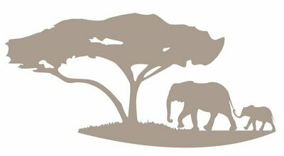 Silhouette Eléphants