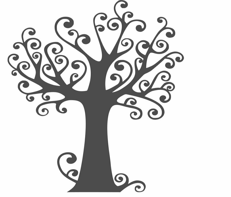 Silhouette Arbre féérique